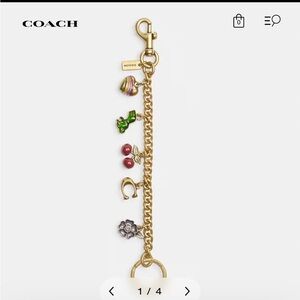 COACH Motif Chain Bag Charm
